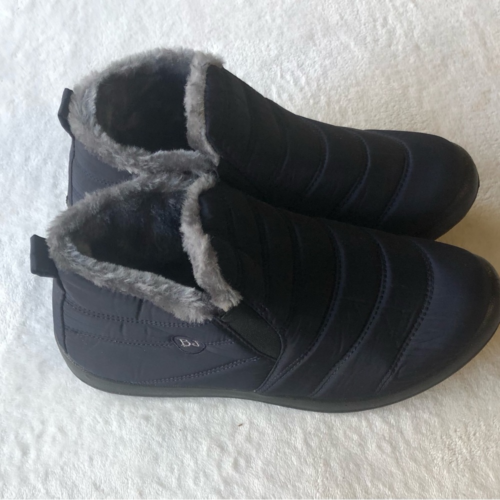 BJ Quilted Fur lined Snow Booties Size 44 Women’s 11